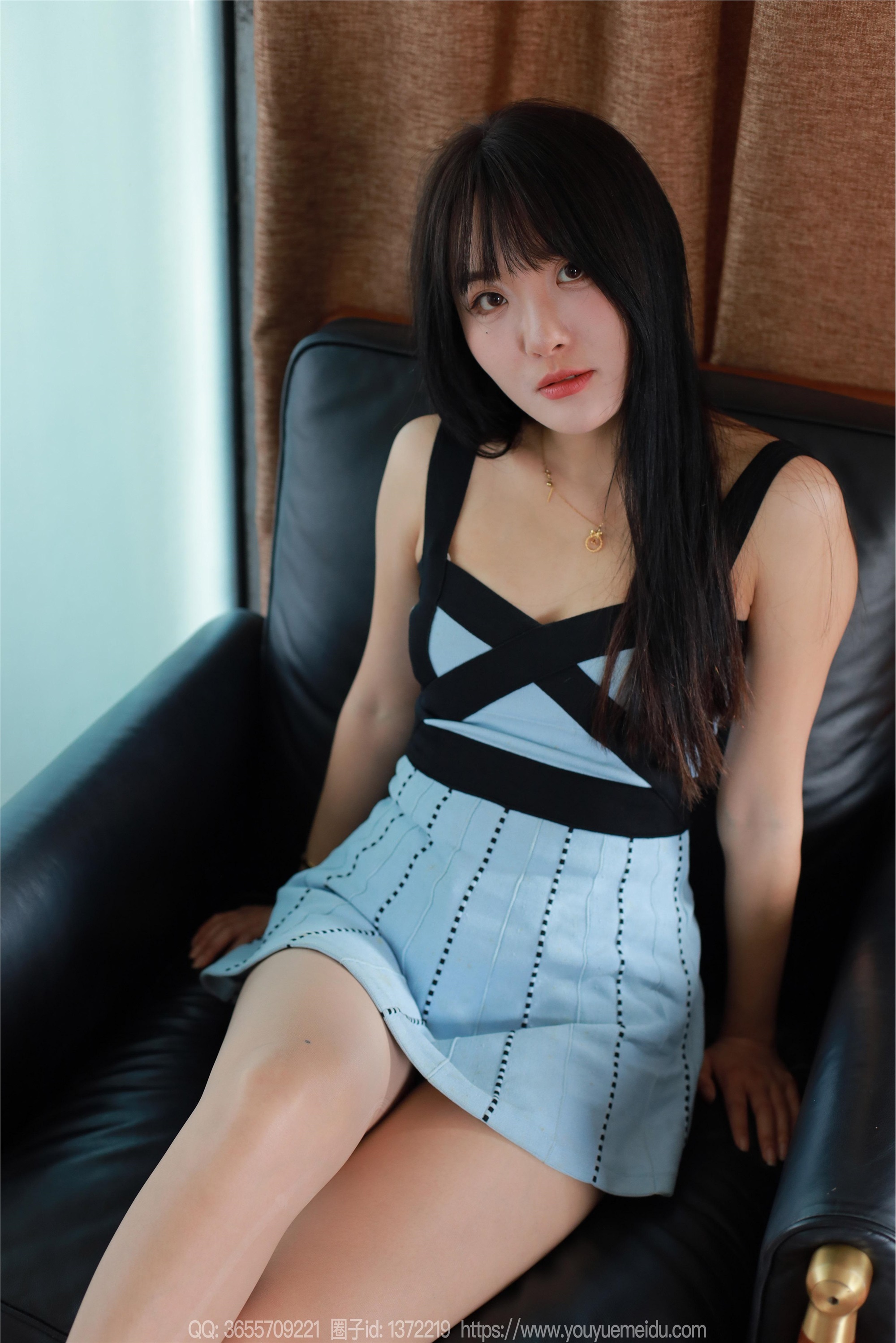 IESS异思趣向  2024.11.13 丝享家 1897 婉萍《黑带蓝裙》